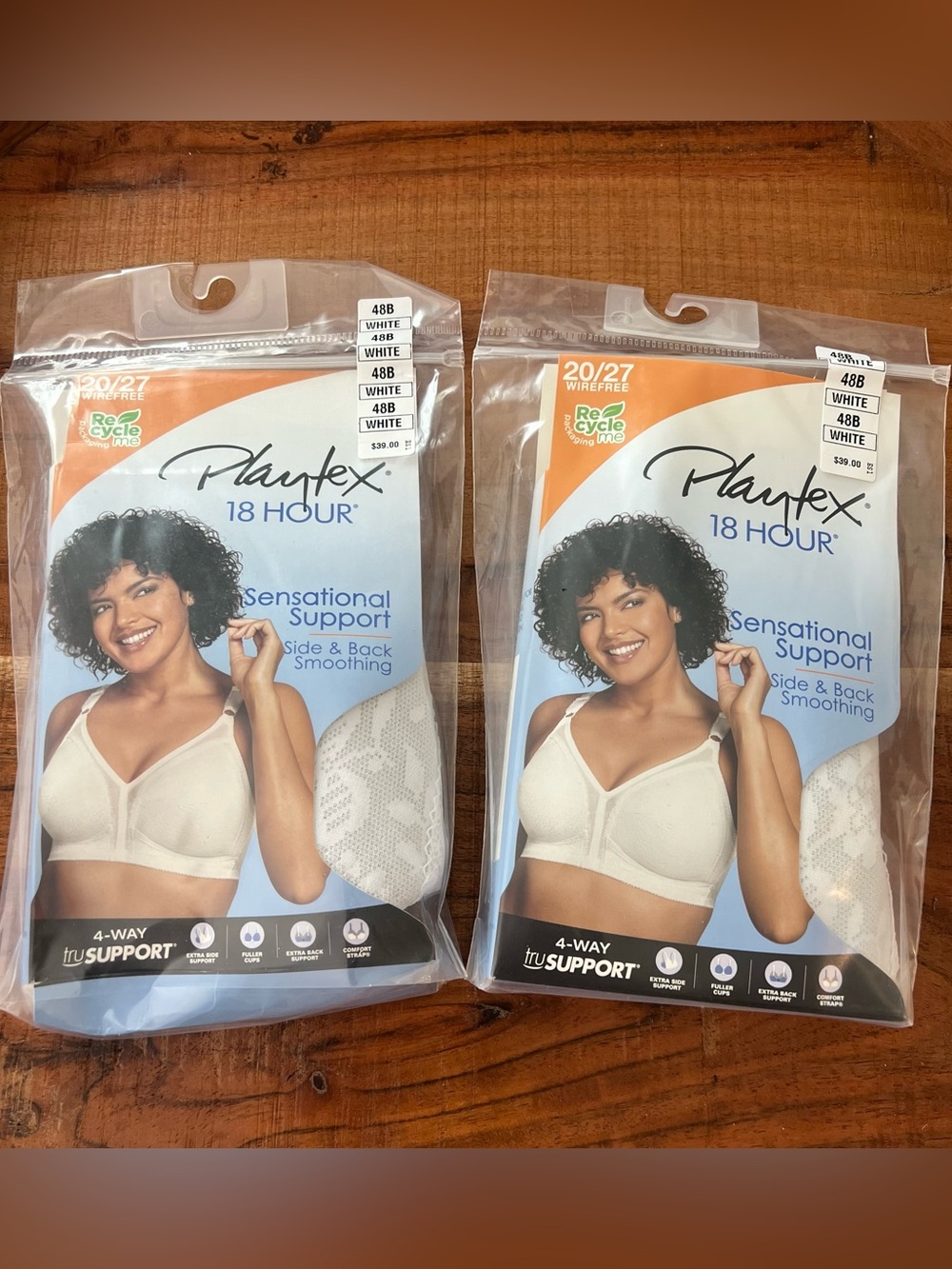 Playtex 18 Hour Sensational Support Wirefree Bra 48B